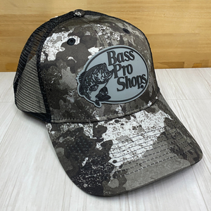 全米最大級のアウトドアブランド TrueTimberコラボ Bass Pro Shops 迷彩 Camo カモフラージュ スナップバックキャップ ラバーロゴ(Bps16)