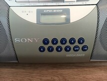 SONY ソニー CD ラジオ カセット レコーダー CFD-S100 MEGA BASS CD ラジカセ 保管 中古 現状品 k538_画像2