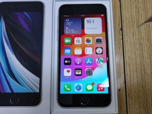 ★SIMフリー Apple iPhone SE 第2世代 128GB白ロムバッテリー81％アイフォーン★6★★