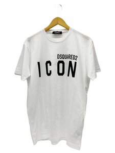 DSQUARED2 (ディースクエアード) ICON Tシャツ 半袖 T-SHIRT SHORT SLEEVE S79GC0003 L ホワイト メンズ/028