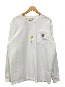 Carhartt (カーハート) Workwear LS Pocket T-Shirt ロンT 長袖Tシャツ K126 白 ホワイト M メンズ/091