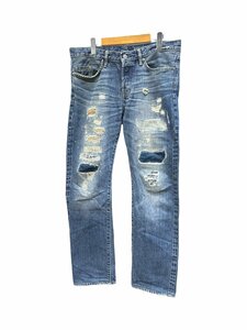 HYSTERIC GLAMOUR (ヒステリックグラマー) デニムパンツ 0242AP03 スタッズ ダメージ加工 34インチ DUR加工 メンズ /027