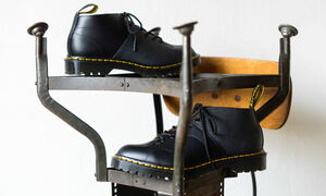 Engineered Garments x Dr.Martens / Church Lace Low Boot / MADE IN ENGLAND / BLACK / UK8