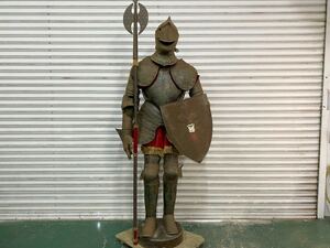 f-3*5328M* receipt hope * life-size West antique West armour maximum height approximately 227cm middle . armour old fee armour *