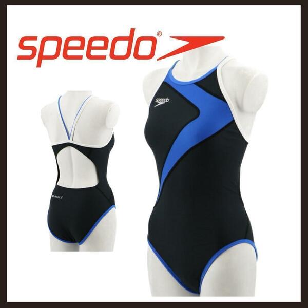 ●○新品 未使用 SPEEDO 定番トレーニング 練習用 水着 スイムウェア O ブルー○●