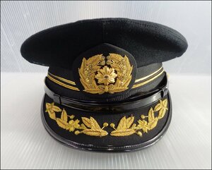 Bana8◆礼帽 冬 3号 ゴールド 警察官 礼装 き章 日章 警視 昭和 コレクション