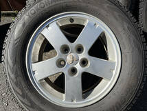 ☆良品・バリ溝☆　三菱純正ホイール16inch　YOKOHAMA ice GUARD SUV G075(スタッドレスタイヤ) 215/70/R16 デリカ エクリプス・クロス_画像4