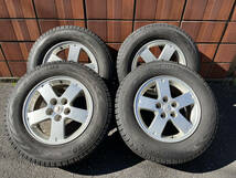 ☆良品・バリ溝☆　三菱純正ホイール16inch　YOKOHAMA ice GUARD SUV G075(スタッドレスタイヤ) 215/70/R16 デリカ エクリプス・クロス_画像1