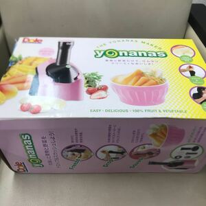 【未使用保管品】Dole yonanas ドール ヨナナスメーカー 新感覚スイーツをご家庭で 901RJ-P ストロベリーピンク ひんやりクリーミー