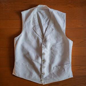 [フランス アンティーク ジレ 〜1920's フレンチ ヴィンテージ ユーロ]ベスト hermes arnys comme des garcons Belle Jardiniere rrl