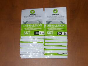 ■VARIVAS リーダー DH/サーモン SST 18ft/-2X 9枚 18ft/0X 6枚■
