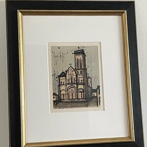 ◆ Bernard Buffet ベルナール ビュッフェ リトグラフ 「 G.C ヴェズレイ 」版上サイン ◆の画像1