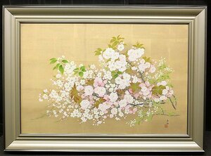 【GLC】田中玉紅 「精華」 日本画30号共シール ◆最後の櫻画家といわれる画家の大型逸品!