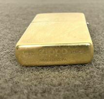 ●希少 ZIPPO CANADA SOLID BRASS 1932 1989 ダブルイヤー ジッポー オイルライター カナダ ソリッドブラス メープルリーフ ゴールド●_画像3