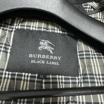 希少LLサイズ!! バーバリーブラックレーベル BURBERRY BLACK LABEL トレンチコート ロング ノバチェック ライナー 黒 XL 2L メンズ_画像6