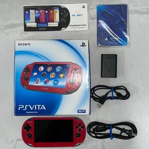 PlayStation Vita PS Vita PCH-1000 SONY Wi-Fiモデル コズミック レッド