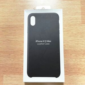 ★新品★Apple アップル 純正 iPhone XS Max レザーケース・ブラック 82B③