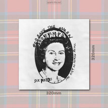 ■洋服リメイク パンクファッション■ ジェイミーリード[GOD SAVE THE QUEEN]パッチ 大判_画像1