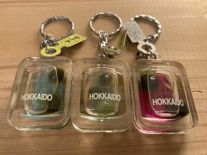 まりも キーホルダー 北海道 お土産 未使用 長期保管品 マリモ 3個 セット おみやげ HOKKAIDO