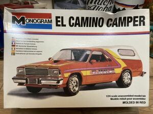 MONOGRAM EL Camino Camper 1/24 シボレー エルカミーノ キャンパー シェル アメ車 プラモデル 絶版 模型 ピックアップ トラック エルカミ