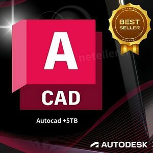 『5TBの特典付』 正規 Autodesk Autocad 2021/2022/2023/2024 Win ＆ Mac 全バージョン認証可 ３台同時利用可 アップデート可　