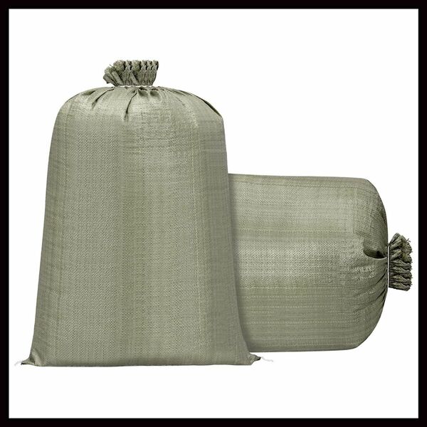 土のう袋 織り ポリプロピレン 洪水防御用 200cmx150cm 2枚