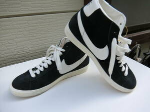 NIKE　BLAZER HI SUEDE (VNTG)　ブレーザーハイ　スエード　ビンテージ　黒　ブラック　美品　試し履き程度