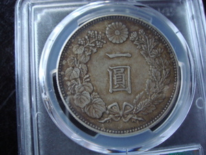 ●★／PCGS／AU-Detail／1圓銀貨／明治22年（1889年）／★●