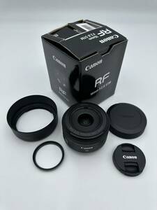 極上品!! ★ CANON RF16mm F2.8 STM★　純正フード、純正保護フィルター、元箱付　メーカー保証あり