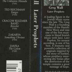 Greg Wall - Later Prophets ; Shai Bachar, Aaron Alexander, Gary Lucas ; Tzadik, John Zornの画像3