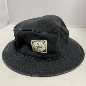 ステューシー ハット 帽子 S M コットン R.O.C. 台湾製 綿 ヴィンテージ stussy hats 紺 黒 メンズ ハッツ