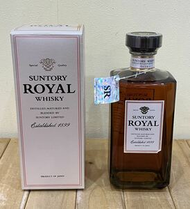 ◆ 【未開栓】SUNTORY サントリー ROYAL ローヤル 1899 旧 角瓶 スリム 700ml 43% 古酒 WHISKY ウイスキー 箱付き 保管品◆