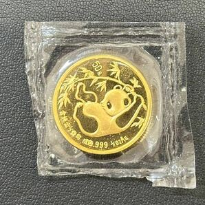 ◇中華人民共和国 中国 1985 パンダ金貨 50元 1/2oz 純金 K24 金貨 パンダ◇の画像1