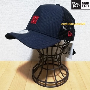 新品 NEWERA GOLF ニューエラ ゴルフ スクエア ロゴ 刺繍 9FORTY A-Frame トラッカー ダイアモンドエラ キャップ 帽子 紺 ネイビー 未使用