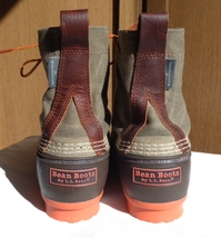 L.L.Bean Bean Boots Waxed Canvas (品番516067) エルエルビーンブーツ US9 27cm アメリカ製Todd Snyderコラボ類似 ワックスオイルド加工_画像4