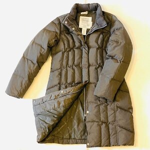 美品　Eddie Bauer　エディバウアー　PREMIUM QUALITY　GOOSE DOWN　650 FILL POWER　ダウン コート　ブラウン/茶系　PETITE M