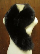 1635 SAGA FOX サガ フォックス ファー ティペット ブラック系/ブランド レディース ファッション 小物 高級毛皮 マフラー ストール_画像3