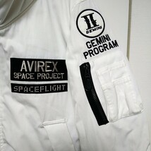 AVIREX/メンズXL/GT-10ホワイト/カッコいい襟高タイプMA-1フライトジャケット/6182176/space project/ジャンパー・ブルゾン_画像5
