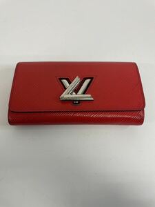 LOUIS VUITTON M61179 ポルトフォイユ・ツイスト エピ コクリコ LV ロック レッド 赤 長財布 ルイヴィトン　TN3156