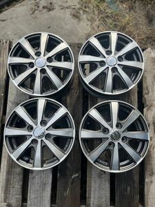 ★中古アルミホイール 4本セット 13インチ 13x4.0J +45 4穴 PCD100 ★