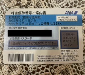 （送料無料）ANA 株主優待番号ご案内書 1枚（青）