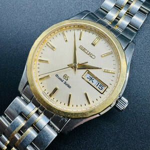 Grand SEIKO グランドセイコー 9F83-0AA0 18KT+ST QUARTZ クォーツ 稼働 中古品 腕時計 本体のみ 金 ゴールド コレクション 6392