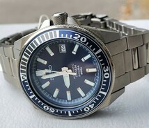 ★未使用 SEIKO セイコー 7S25-00D0 チタン SBDA003 純正 初代 ブルーサムライ 自動巻き 200m防水 プロスペックス 2004年製 Made in Japan_画像2