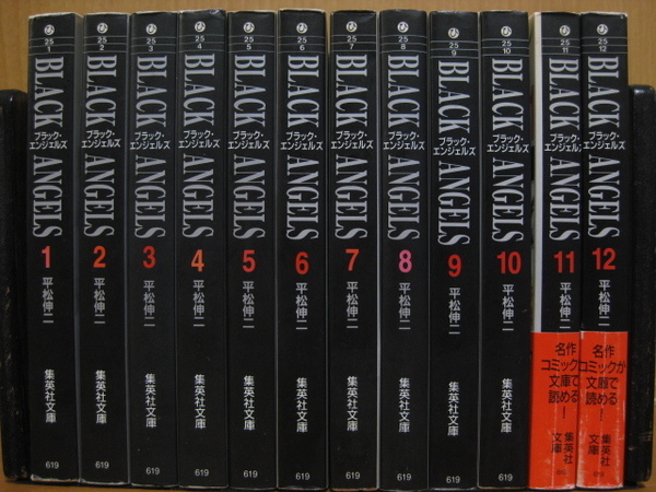 ◆◇ 送料込み：即決3,600円 ◇◆ ブラック・エンジェルズ　文庫版　全12巻【完結】 ◆ 匿名ゆうパック発送：送料無料 ◆ 平松 伸二 ◆