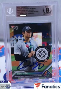 GE★超レア！大谷翔平2023年直筆サイン「WBC優勝 決勝戦 MVP受賞」TOPPS NOW WBC-73 限定品 FANATICS/MLB機構/BGS証明☆佐々木朗希