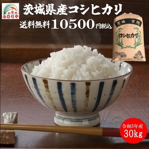 新米 令和５年産 茨城県産 コシヒカリ 玄米30kgうまい米 米専門 みのりや ポイント消化 送料無料