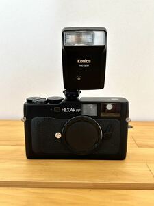 コニカ KONICA HEXAR RF HX-18W ストロボ レンジファインダー フィルムカメラ LEICA 動作品