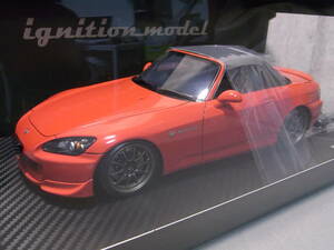 ★極美品!★HONDA S2000 AP2 Red 1/18【F22C型 2.2L DOHC VTEC】★IG2587 ignition model/イグニッションモデル★ブリスター未開封品★AP1