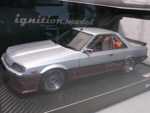 ★極美品★NISSAN SKYLINE 2000 RS-X Turbo-C Silver/Red 1/18【R30 鉄仮面 スカイライン 50周年記念車ベース】IG2441イグニッションモデル