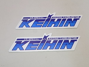 ★送料無料!★2枚セット!【KEIHIN ケイヒン】ステッカー 横:11.5cm★汎用 デカール シール キャブレター FCR